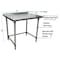 Bk Resources Stainless Steel Work Table, Open Base Plastic Feet 1.5 Riser 36"Wx30"D SVTROB-3630 - alternate 5